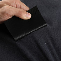 Rouleau de tissu velours adhésif souple de haute qualité pour fixation rapide, idéal pour le collage de velcro 120g, vêtements en nylon 100D tricoté uni