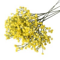 Fleur de gypsophile artificielle en colle souple faite à la main, décoration de mariage, étoiles, toucher doux, caoutchouc, à tenir en main