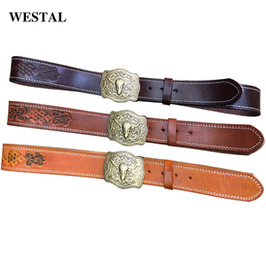 Westal – <span class=keywords><strong>ceinture</strong></span> en cuir véritable lisse et <span class=keywords><strong>automatique</strong></span>, <span class=keywords><strong>ceinture</strong></span> pour jeans, pour femmes et hommes - Product Image 3