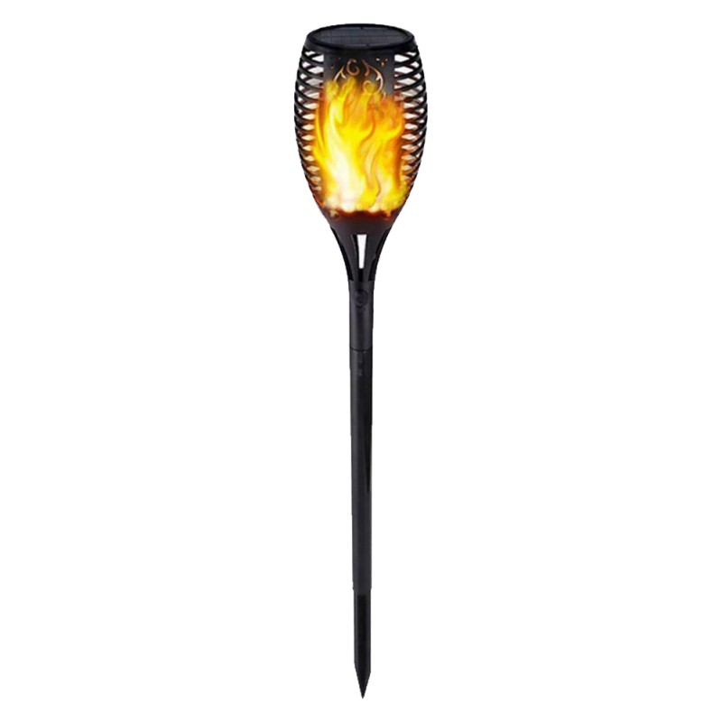 8 confezioni di fiamme sfarfallio 12 led pathway lawn solar flame light per il paesaggio del giardino