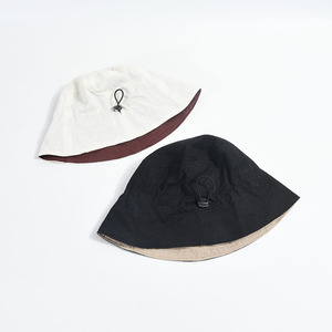 Chapeau de pêcheur <span class=keywords><strong>japonais</strong></span> double face en coton et <span class=keywords><strong>lin</strong></span> respirant de haute qualité chapeau de pêcheur femme art rétro couleur unie chapeau seau de voyage - Product Image 5
