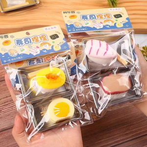 Juguetes Blandos de Sushi Japonés para Aliviar el Estrés, Divertidos para Niños, para Decoración de Casa de Muñecas, Pastel y Cocina, para Niños y Niñas - Product Image 2