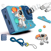 Cámara Infantil Sourcingark H8 48MP Full HD de Doble Lente con Pantalla de 2.4" y Ranura MicroSD, Juguete de Dibujos Animados DIY