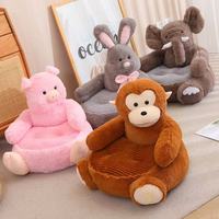 Vente flash, adorable peluche en forme de dessin animé, ours en peluche, chien, panda, licorne, canard, pour enfants, salon, chambre à coucher, chaise, mini canapé, coussin moelleux