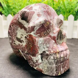 Kindfull Mexico Agate Skulls Healing Stones Natural Crystal Hand Carved For Meditation