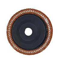 Disque à lamelles plat en alumine de 4 pouces, dureté moyenne, OEM, haute résistance à l'usure, pour l'élimination de la rouille et le meulage de l'acier allié et des soudures