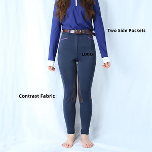 Pantaloni da Equitazione da <span class=keywords><strong>Donna</strong></span> Personalizzati Breeches Equestri con Tasche in Silicone Abbigliamento da Equitazione Leggings in Silicone con Grip - Product Image 1