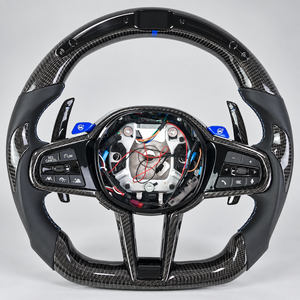 Volant sport en fibre de carbone 3 branches 40 mm pour CS M1-M6 M340i CSL GTS F82-F90 G80 pour A90 Supra - Product Image 1
