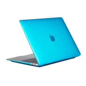 Latest Customized Men Blue Office Laptop Crystal Cases For Macbook Air Pro 13.3 M1 M2 Inch Notebook Skin Cover Simple