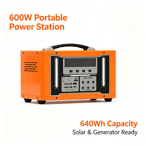 สถานีไฟฟ้าพกพา 600W 640Wh ระบบออฟกริด พลังงานแสงอาทิตย์ สำหรับตั้งแคมป์ เดินทาง ใช้ในบ้าน และเป็นเครื่องสำรองไฟ - Product Image 3