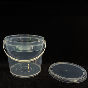 Seau en plastique <span class=keywords><strong>de</strong></span> qualité alimentaire <span class=keywords><strong>de</strong></span> 5 <span class=keywords><strong>litres</strong></span>, rond, avec couvercle et poignée, bonne étanchéité, baril <span class=keywords><strong>de</strong></span> haute qualité personnalisé - Product Image 4