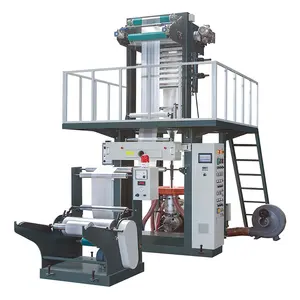 Rotary Die ABA Monolayer Blown Film Extrusion Machine Double Re-winder ABA film blowing machine Price