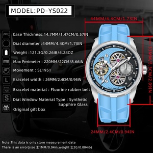 2025 PAGANI DESIGN New Men's Sports <b>Watch</b> Luxury Sapphire Tourbillon <b>Mechanical</b> Automatic <b>Watch</b> 100 Waterproof Men's <b>Watch</b> - Product Image 6