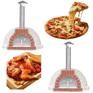 Four à pizza au bois de 26 pouces, portable, pour l'extérieur, en pierre, pour le camping, les restaurants, sur comptoir - Product Image 1