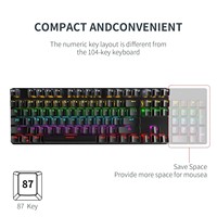 Keyboard Gaming Mini Nirkabel BT Isi Ulang untuk Komputer, Gaya Trendi, Cocok untuk Studio, Game, dan Kantor