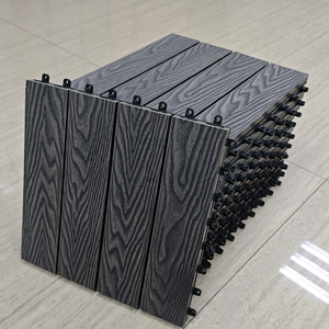 Carrelages <span class=keywords><strong>de</strong></span> sol <span class=keywords><strong>de</strong></span> patio <span class=keywords><strong>à</strong></span> emboîtement au design moderne, plastique carré imperméable et antidérapant <span class=keywords><strong>de</strong></span> 18mm d'épaisseur pour le <span class=keywords><strong>jardin</strong></span> extérieur - Product Image 1