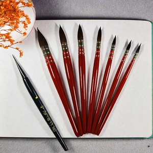 Pincel de Acuarela Seamiart, 1 Pieza, Mango de Madera, Pelo de Nailon de Alta Calidad, Pincel de Pintura Francesa para Dibujar/Bocetar, Caja de Plástico - Product Image 2