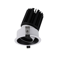 Spot LED encastré moderne en aluminium haute puissance 5 CCT 3 CCT CRI 98 anti-éblouissement, dimmable 0-10V, certifié CCC, garantie 5 ans