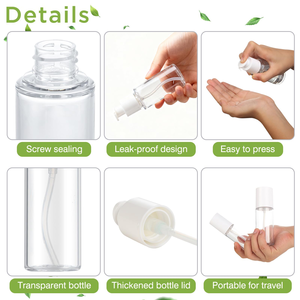 Botella de Spray Cosmética PET de 100 ml con Tapa para Loción y Limpiador Facial, Botella de Plástico Serigrafiada para el Cuidado de la Piel - Product Image 3