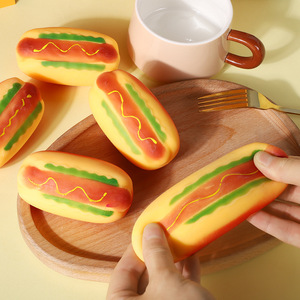 Wholesale Hot Sale Hot Dog Squeeze <b>Toys</b> Cute Soft Squishy Fidget Food <b>for</b> <b>Anxiety</b> Relief TPR Material Unisex Kids & <b>Adults</b> Gifts - Product Image 5