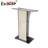 Ekintop Nouveau Design Pupitre en Verre et Fer pour Bureau, École, Église, Mobilier Commercial