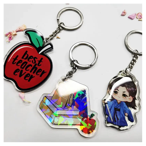 Llaveros acrílicos bonitos de anime personalizados, llaveros de té de burbujas, sin molde - Product Image 4