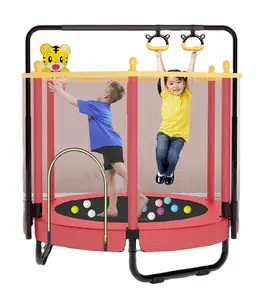 Factory Price Outdoor Indoor Kid Fitness Jumping Trampoline For Child Home Use With Protection Net