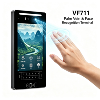Terminal d'interphone vidéo VF711 - Reconnaissance des veines palmaires et faciales, IP65, contrôle d'accès SIP avec carte IC, QR, Bluetooth, déverrouillage à distance