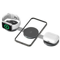 Chargeur sans fil 3 en 1 OEM d'usine Chargeur sans fil pliable magnétique multifonctionnel pour téléphone Earpods Smart Watch