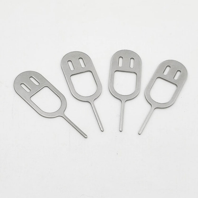 SIM Card Eject Tool Silver Needle Pin for All Phones Retrieve SIM Card Tray Push Eject Pin Tool
