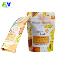 Sachets de thé en gros, qualité alimentaire, thermoscellage, impression numérique, MOQ 100 pièces, motifs multiples, surface mate, pochette refermable avec fermeture éclair