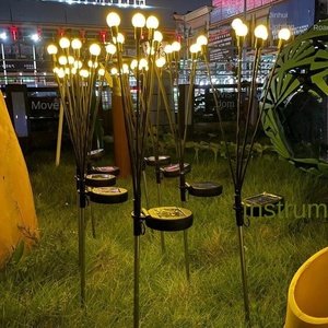 Luz solar LED decoración de jardín lámpara de fuegos artificiales 6LED/10LED luciérnaga al aire libre IP65 luces impermeables decoración de jardín de Navidad Luz - Product Image 5