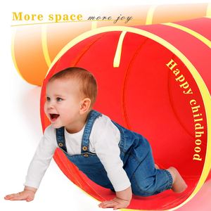 Tente de jeu pliable multicolore 4 voies facile à monter, tunnel de jeu pour enfants en polyester, jouet sportif - Product Image 3