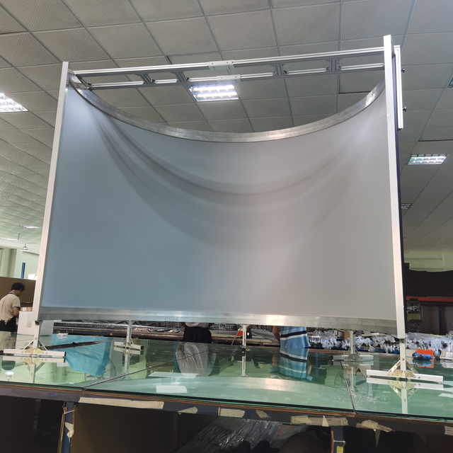 180 220 360 Degree HD 16:9 Cinema Simulator System Curved Projection Screen Customized Size Commercial Frame High Gain 3.8