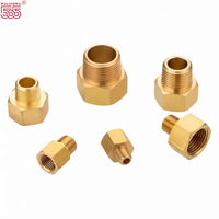 Raccord de tuyauterie en laiton cuivre OEM 1/2" NPT Femelle x 1/2" NPT Mâle, adaptateur réducteur, manchon réducteur, connecteur de tube