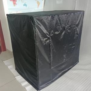 Jaula para perros Jaula de metal para perros de una sola puerta con 3 pestillos Patrón sólido y 3 manijas Incluye divisor Pies de goma Cubierta de la Caja - Product Image 3