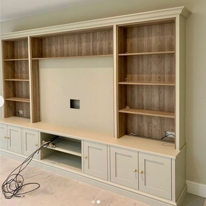 Custom Modern Wooden TV Cabinet Living Room <strong>Storage</strong> Wall <strong>Unit</strong> TV Side <strong>Storage</strong> - Product Image 6