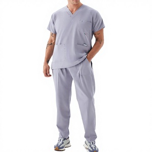 Custom Logo Clinical <b>Uniform</b> Medical <b>Scrub</b> Set Hospital Staff Professional Workwear Apparel - Product Image 1