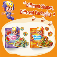 Bonbons gélifiés en forme de perles arc-en-ciel, saveurs fruitées assorties, sucrés et acidulés, multi-saveurs, collation pour enfants pour les événements de carnaval