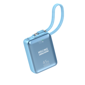 PB930 พาวเวอร์แบงค์สำหรับหลายอุปกรณ์ ความจุ 20000mAh ชาร์จเร็ว 45W สายชาร์จในตัว 3 พอร์ต สำหรับหูฟังและนาฬิกา - Product Image 1