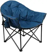 Uzanmış katlanır büyük boy bardak tutucu kamp yürüyüş ay daire sandalye
