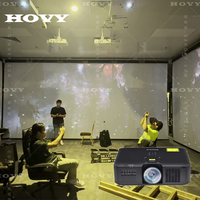Solution de projection immersive 4K pour hôtels et restaurants HOVY, système de projection murale et au sol avec écran LCD, salle à manger interactive, objectif laser intégré
