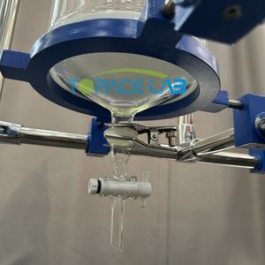 PTFE stopcock ve dış eklem ve paslanmaz çelik Model ile Topacelab laboratuvar borosilikat 3.3 cam kolon kromatografisi - Product Image 5