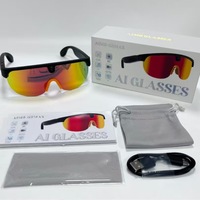 Lunettes intelligentes AIMB-G5MAX : Enregistrement vidéo haute définition 800 pixels, reconnaissance d'image par IA, traduction et fonction d'appel