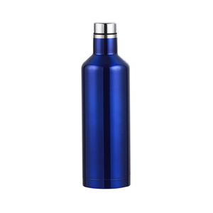 500ml Wine Bottle Shaped Stainless Steel Vacuum <b>Insulated</b> Water Bottle Matte Metal Coated Travel <b>Flask</b> Custom Logo - Product Image 4
