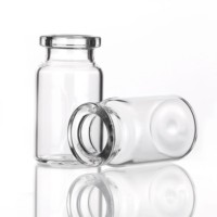 Flacons en verre borosilicate stériles ZILONG prêts à l'emploi (1ml-30ml) avec bouchon en caoutchouc scellé, imprimés en sérigraphie, emballés en boîte nid d'abeille pour