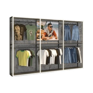 <span class=keywords><strong>Estantes</strong></span> Personalizados <span class=keywords><strong>para</strong></span> Calzado Deportivo, Exhibidores de Ropa Masculina, Exhibidores Comerciales de Ropa <span class=keywords><strong>para</strong></span> Exteriores de Acero y Madera - Product Image 6