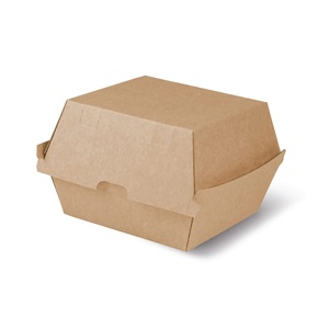Boîtes à emporter pour hamburgers, taille 13x14x8cm, en carton kraft, jetables, écologiques - Product Image 5