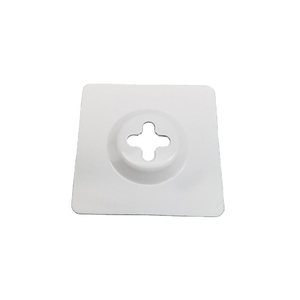 Supporto da parete quadrato in metallo 90x90mm con foro a croce per cornici, specchi e foto - Accessorio per incorniciatura TS-K263 - Product Image 5