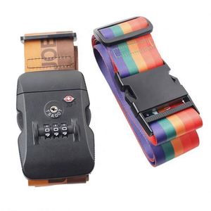 2024 Custom Logo TSA Backpack Adjustable Luggage Belt Quality Travel Bag Accessory Featuring Sublimation Webbing Bag Accessory - Product Image 5